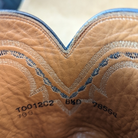 Lucchese Boots men's size 8.5D black cherry leather classic Western cowboy boots - Picture 13 of 13